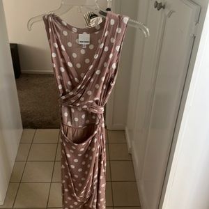 Polka dot midi dress